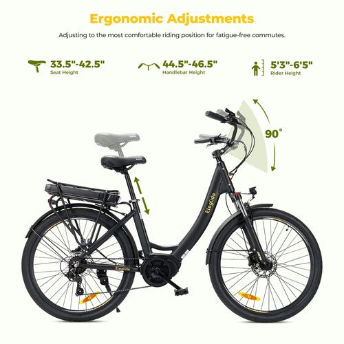 Eglide C2 elektriskais velosipēds 250 W vidējas piedziņas motors 36 V 13 Ah Eglide C2 elektriskais velosipēds 250 W vidējas piedziņas motors 36 V 13 Ah